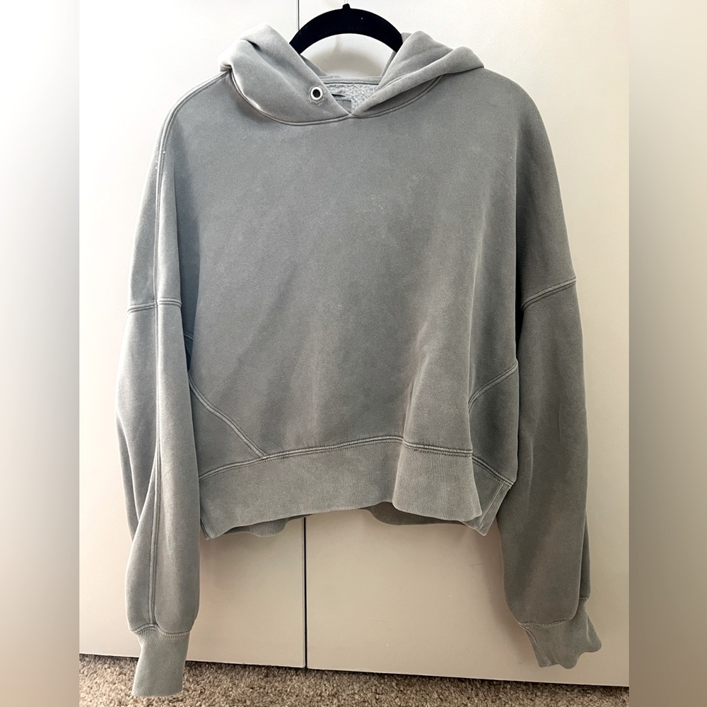 Abercrombie Sage green Sunday hoodie size M